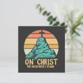 Auf Christus der solide Felsen stehe ich Hinweiskarte (Stehend Vorderseite)
