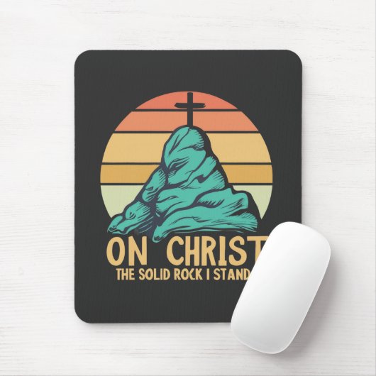 Auf Christus der solide Felsen stehe ich Mousepad (Mit Mouse)