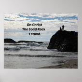 Auf Christus der solide Felsen stehe ich! Poster (Vorne)