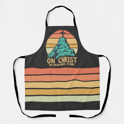 Auf Christus der solide Felsen stehe ich Schürze (Vorderseite)
