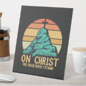 Auf Christus der solide Felsen stehe ich Sockelschild (In Situ)