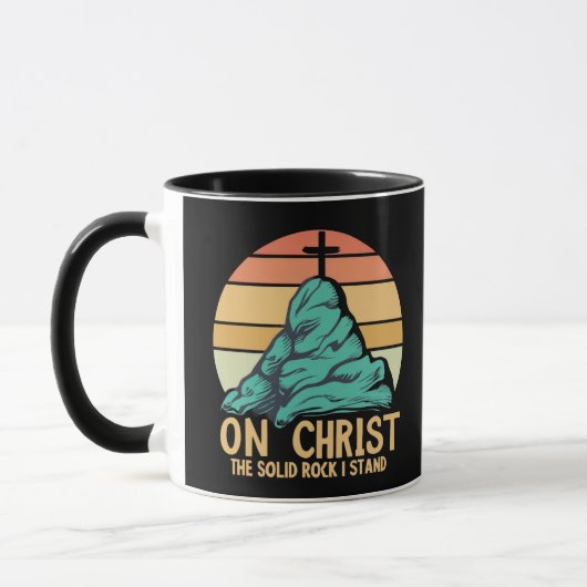 Auf Christus der solide Felsen stehe ich Tasse (Links)