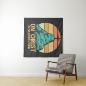 Auf Christus der solide Felsen stehe ich Wandteppich (Beispiel (Horizontal))