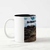 Auf Christus der solide Felsen stehe ich. Zweifarbige Tasse (Links)