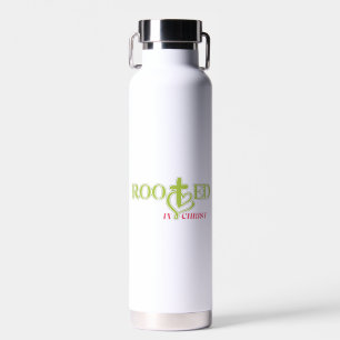 Auf Christus gegründeter Tumbler mit Glaubenszitat Trinkflasche