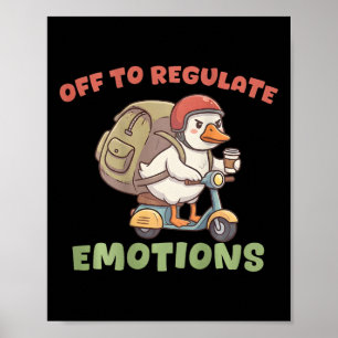 (auf Ck) Ab zur Regulierung der Emotionen Lustige  Poster