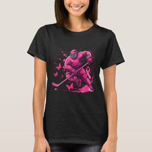 (auf Ck) Ice Hockey Brustkrebs-Bewusstsein Spieler T-Shirt