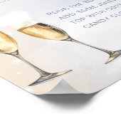 Auf Cloud 9 Baby Dusche Momosa Bar Schild Poster (Ecke)