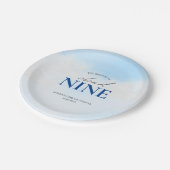 Auf Cloud 9 Brautparty Dreamy Pastel Sky P Pappteller (Schrägansicht)