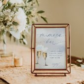 Auf Cloud 9 Brautparty Mimosa Bar Sign Poster