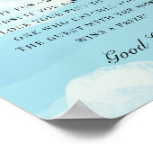 Auf Cloud 9 Brautparty Sage kein Bride Game Poster (Ecke)