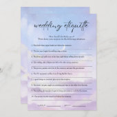 Auf Cloud 9 Etiquette 911 Brautparty Game Card Einladung (Vorne/Hinten)