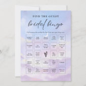 Auf Cloud 9 finden Sie das Brautparty Bingo Game Einladung (Vorderseite)