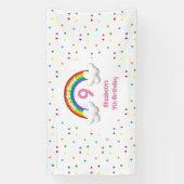 Auf Cloud 9! Rainbow Birthday Banner (Vertikal)