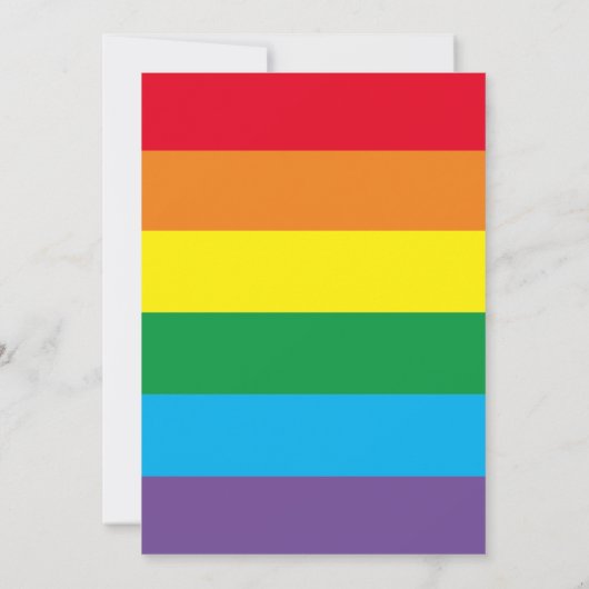 Auf Cloud 9! Rainbow Birthday Einladung (Rückseite)