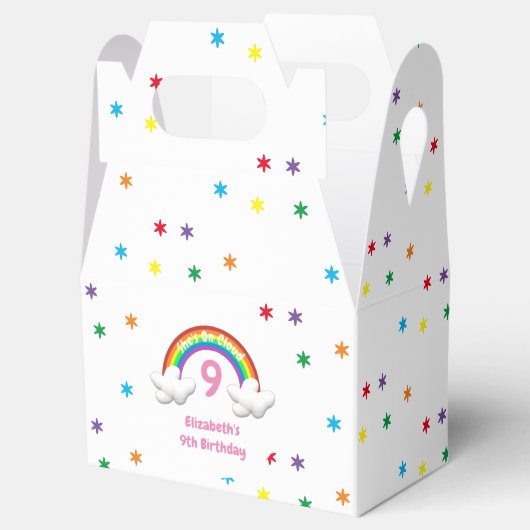 Auf Cloud 9! Rainbow Birthday Geschenkschachtel (Geöffnet)