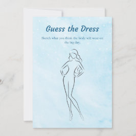 Auf Cloud 9 raten Sie die Dress Brautparty Game Ca Einladung