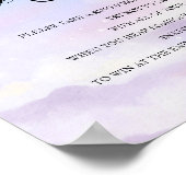 Auf Cloud 9 Ring Game Brautparty Sign Poster (Ecke)