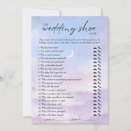 Auf Cloud 9 Wedding Shoe Game Einladung