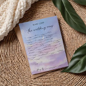 Auf Cloud 9 Wedding Vows Bridal Libs Game Einladung