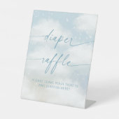 Auf Cloud 9 Windeln lebhaftes Blau Sockelschild (Vorderseite)