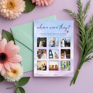 Auf Cloud 9 wo waren sie Foto-Spiel Einladung