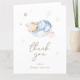 Auf Cloud Baby Dusche können wir Teddy Bear frühze Dankeskarte