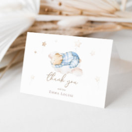 Auf Cloud Baby Dusche können wir Teddy Bear frühze Dankeskarte