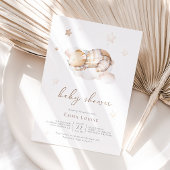 Auf Cloud Baby Dusche können wir Teddy Bear frühze Einladung