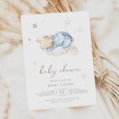 Auf Cloud Baby Dusche können wir Teddy Bear frühze Einladung