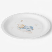 Auf Cloud Baby Dusche können wir Teddy Bear frühze Pappteller (Schrägansicht)