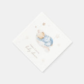 Auf Cloud Baby Dusche können wir Teddy Bear frühze Serviette (Ecke)