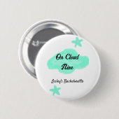 Auf Cloud neun pastellgrünen Wolken Stern Bachelor Button (Vorne & Hinten)