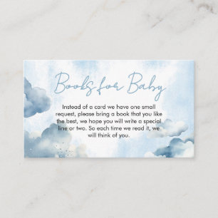 Auf Cloud Nine Baby Shooter Party Books for Baby Begleitkarte