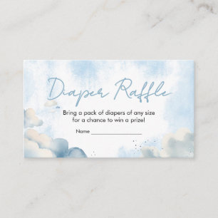 Auf Cloud Nine Baby Shower Party Diaper Raffles Begleitkarte