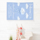 Auf Cloud Nine Baby Showwall Banner/Willkommenszei Banner (InSitu)
