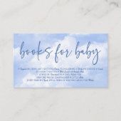 Auf Cloud Nine Blue Baby Showbüchern für Baby Begleitkarte (Vorderseite)