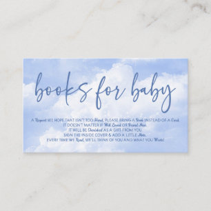 Auf Cloud Nine Blue Baby Showbüchern für Baby Begleitkarte