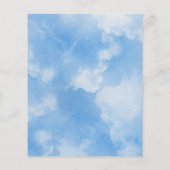 Auf Cloud Nine Blue Brautparty Advisor Game Card (Rückseite)