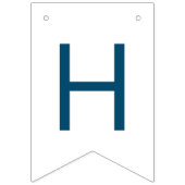 Auf Cloud Nine Blue Happy Birthday Party Deco Wimpelkette (Zweite Fahne)