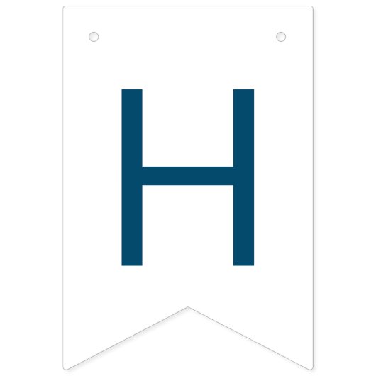 Auf Cloud Nine Blue Happy Birthday Party Deco Wimpelkette (Zweite Fahne)