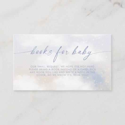 Auf Cloud Nine Dreamy Clouds Bücher für Baby Begleitkarte (Vorderseite)