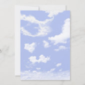 Auf Cloud Nine Dreamy Heart Clouds Brautparty Einladung (Rückseite)