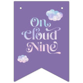 Auf Cloud Nine Happy Birthday Party Deco Wimpelkette (Erste Fahne)