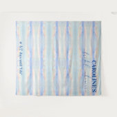 Auf Cloud Nine Pastell Brautparty Begrüßungszeiche Wandteppich (Vorderseite (Horizontal))