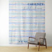 Auf Cloud Nine Pastell Brautparty Begrüßungszeiche Wandteppich (Beispiel)