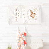 Auf Cloud Nine Teddy Bear Baby Dusche Willkommen Banner (Insitu)