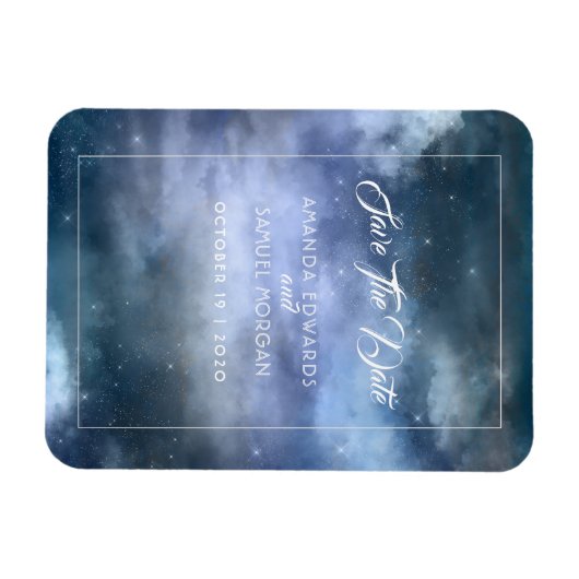 Auf Cloud Nine Wedding Magnet (Horizontal)
