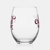 Auf Cloud Wine Custom Weinglas Ohne Stiel (Links)