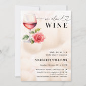 Auf Cloud Wine Theme Heft Script Brautparty Einladung (Vorderseite)